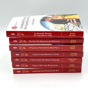 Apr & May 2024 Harlequin Presents 7 Romance Novels Books Larger‎ Print Book Lot